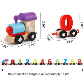 Wooden Digital Number Train 10 Pcs