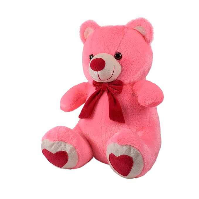 Ultra Spongy Pink Teddy Bear – Soft Plush Toy Gift for Kids & Loved Ones