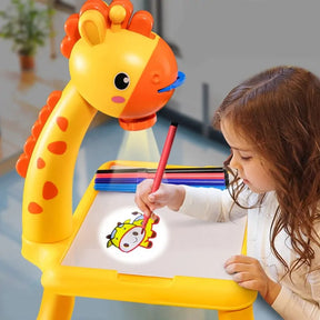 Giraffe Projection Painting Table with Music (Large Size)