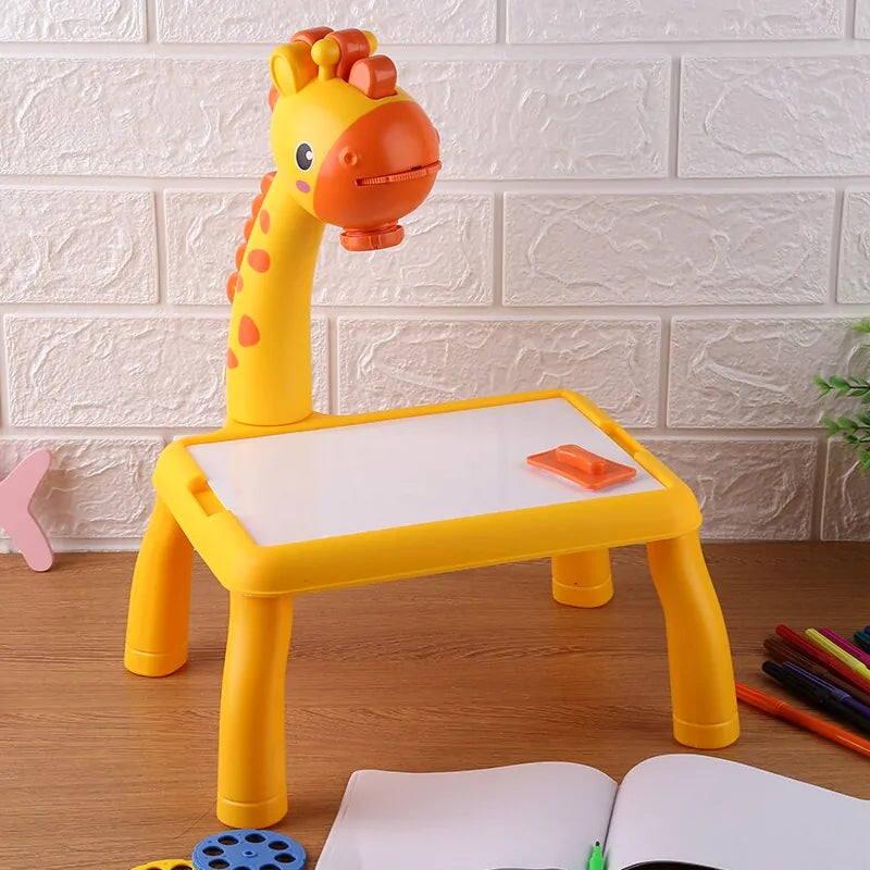 Giraffe Projection Painting Table with Music (Large Size)