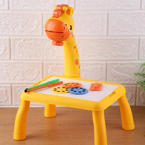 Giraffe Projection Painting Table with Music (Large Size)