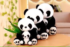 Adorable Panda with Baby Stuffed Toy