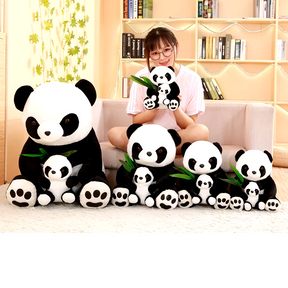 Adorable Panda with Baby Stuffed Toy