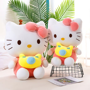 Cute Hello Kitty Plush Toy – Soft Cartoon Doll for Kids & Collectors