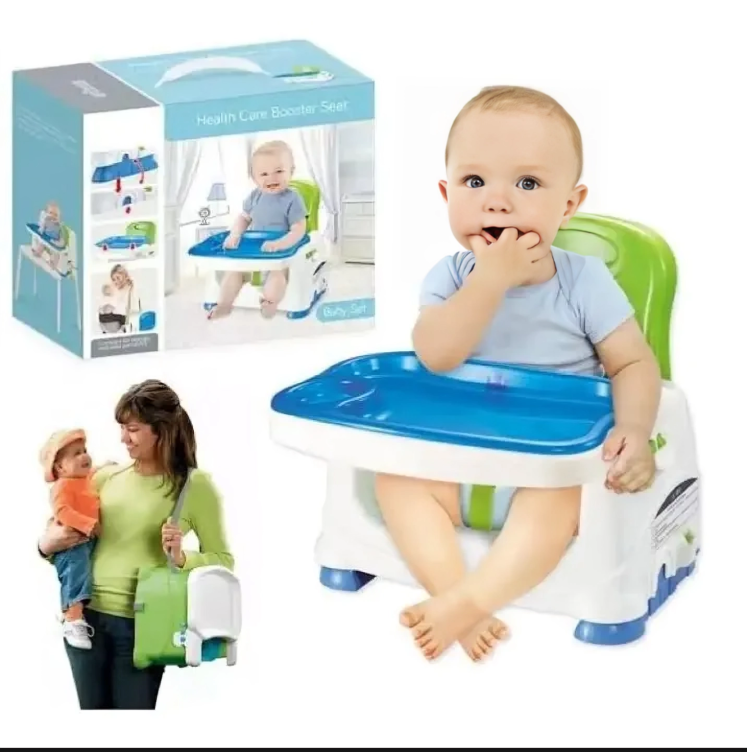 Portable Baby Booster Seat with Removable Tray