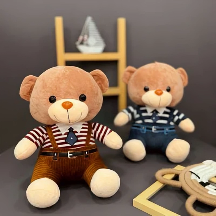 Adorable Cute Plush Tie Bear – Perfect Snuggle Companion for All