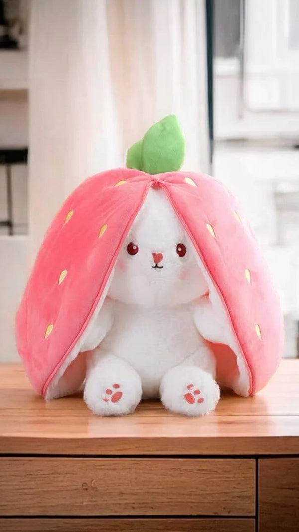 Cute Strawberry Rabbit Plush Bunny