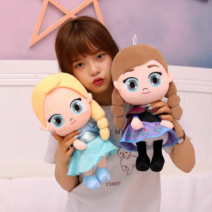 Frozen 2 Plush Toy – Anna & Elsa Soft Dolls for Kids