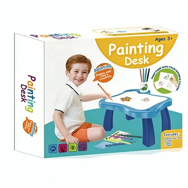 Drawing and Painting Table with Markers