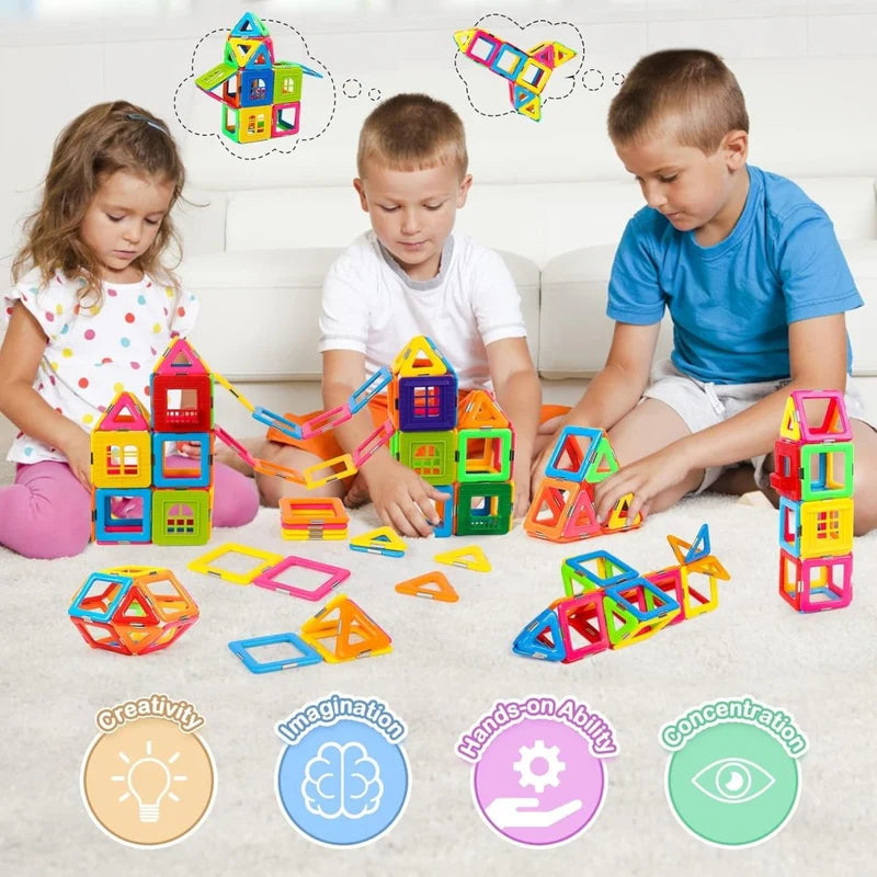 Magnetic Design Play Tiles | 30 Pcs