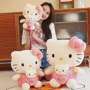 Cute Hello Kitty Plush Toy – Soft Cartoon Doll for Kids & Collectors