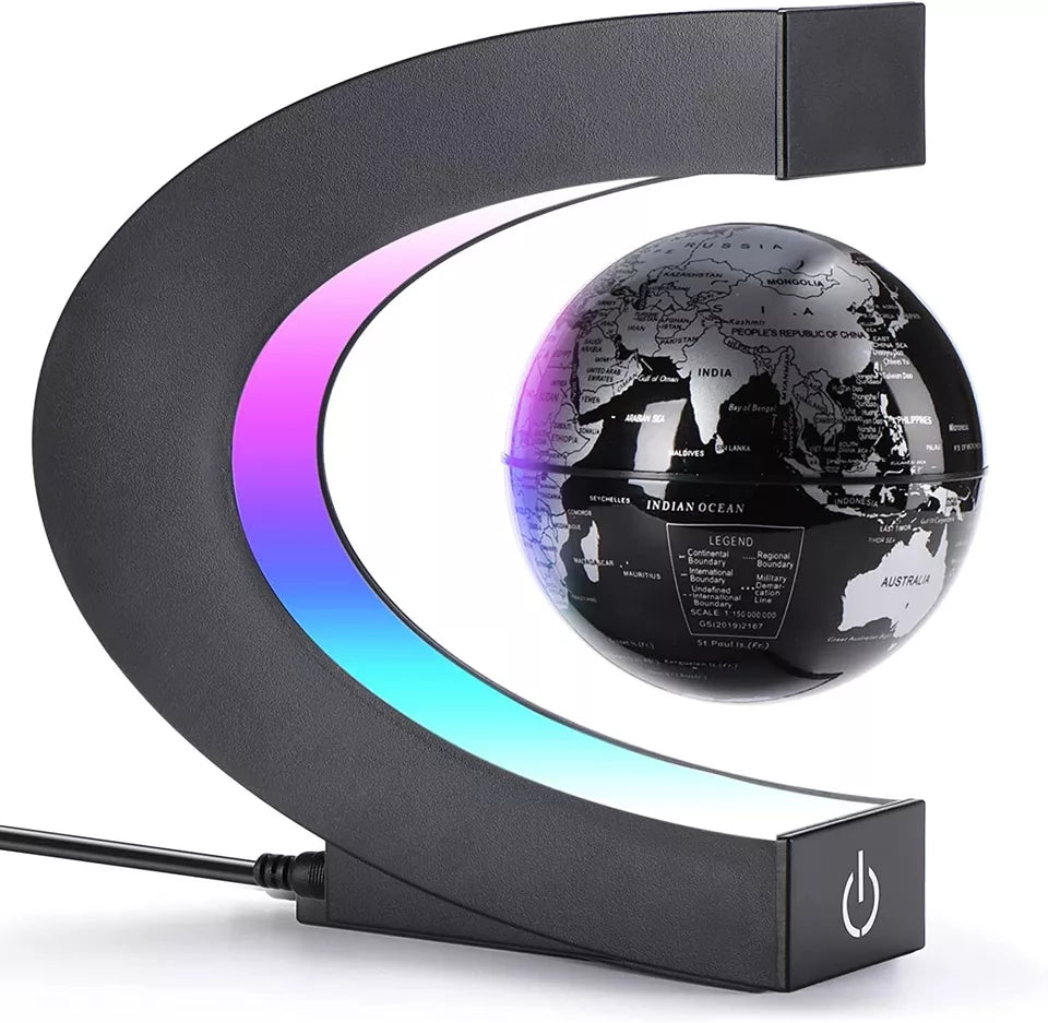 Magnetic Floating LED Globe – C Shape Antigravity Lamp