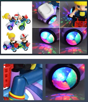 Electric Stunt Tricycle Toy with LED & Music