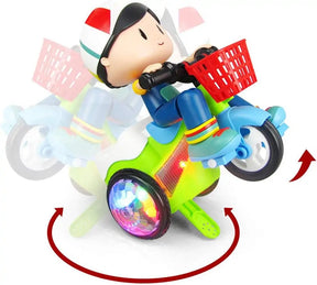 Electric Stunt Tricycle Toy with LED & Music