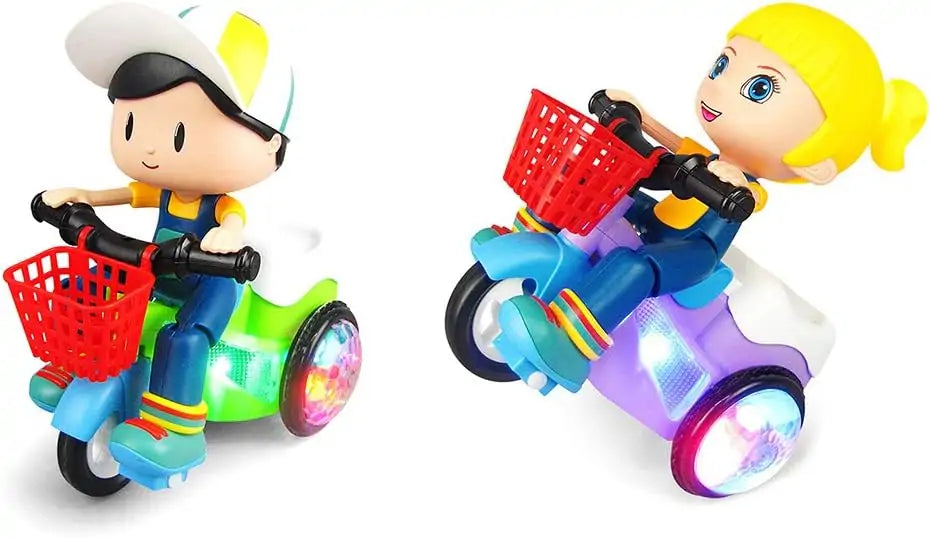 Electric Stunt Tricycle Toy with LED & Music