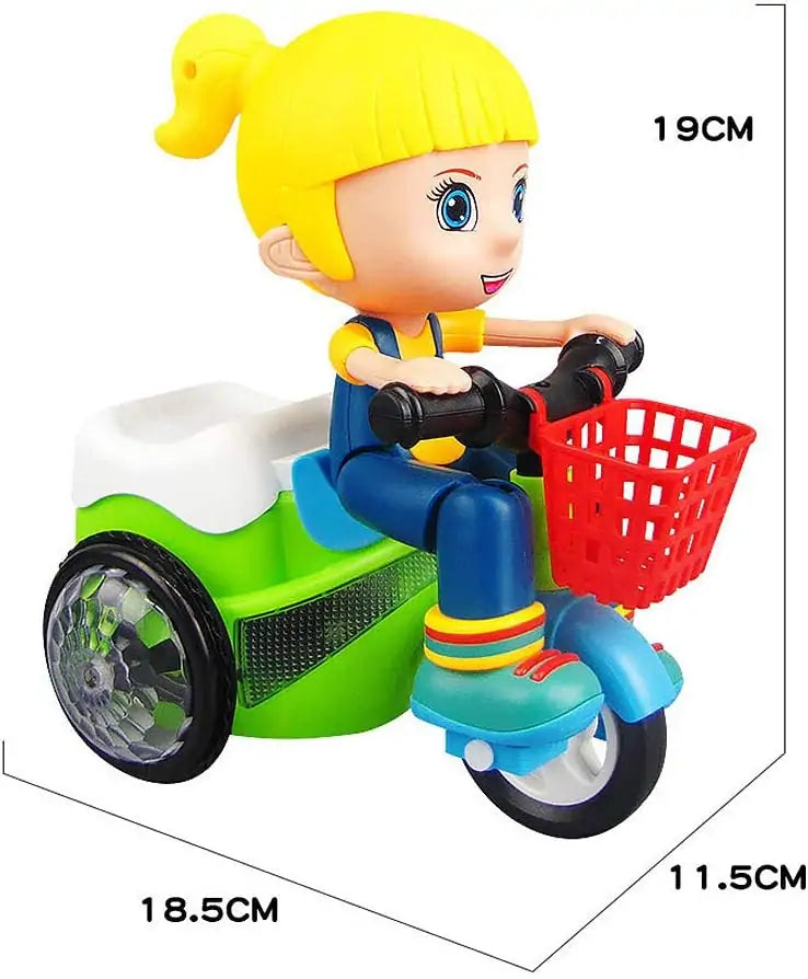 Electric Stunt Tricycle Toy with LED & Music