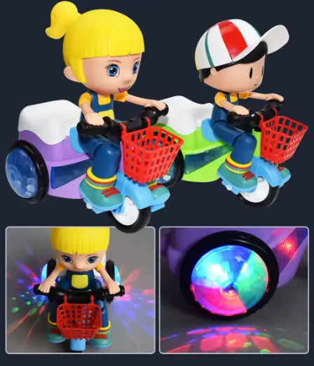 Electric Stunt Tricycle Toy with LED & Music