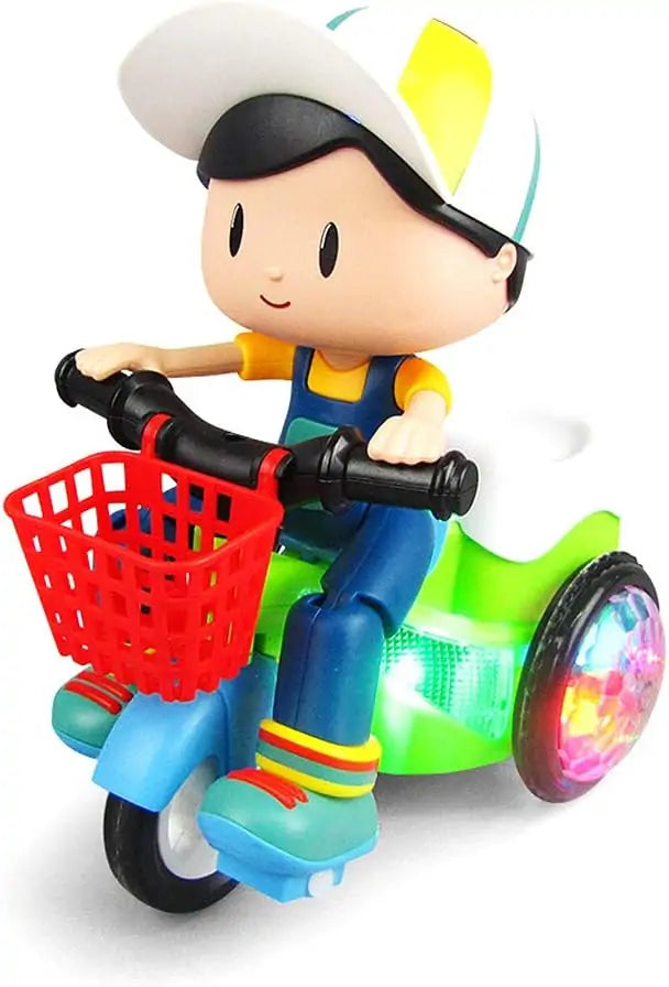 Electric Stunt Tricycle Toy with LED & Music