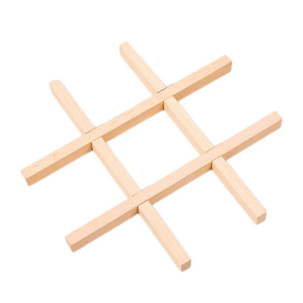 Wooden TIC TAC TOE Educational Decorative Board Game