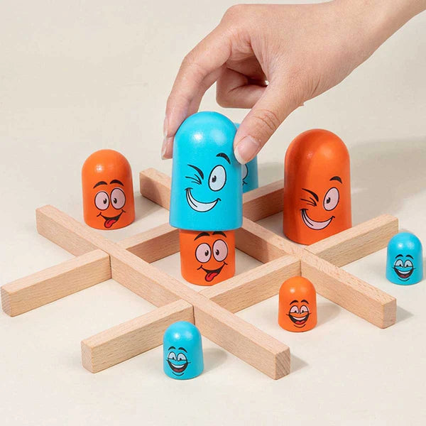 Wooden TIC TAC TOE Educational Decorative Board Game